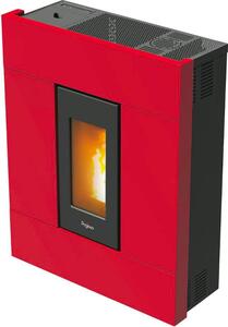 Pegaso Stufa a Pellet Ventilata Slim 7 kW Capacit Serbatoio 10 Kg Volume Riscaldabile 120 m3 colore Rosso - 7019031 Tabla 7