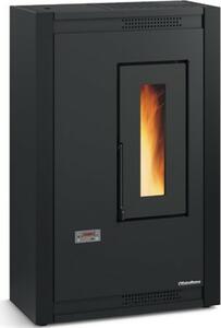 La Nordica-Extraflame Stufa a Pellet Ventilata Slim 5.1 kW Capacit Serbatoio 10 Kg Volume Riscaldabile 146 m3 colore Nero - 1288202 Luisella 5.0