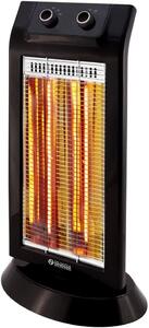 OLIMPIA SPLENDID Stufa elettrica al Carbonio Infrarossi Potenza Max 1100 Watt Oscillante - Carbon Black
