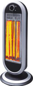 DCG Stufa elettrica al Carbonio Potenza 900 Watt Oscillante colore Nero / Argento - SA9837