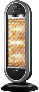 Syntesy Stufa Elettrica Alogena Oscillante Potenza 1200 Watt 30x30x70h cm colore Nero - LQ-120G1H Roty