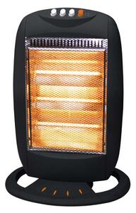 Ardes Stufa elettrica Alogena a basso consumo Potenza 1200 Watt Oscillante con Termostato colore Nero - AR454B