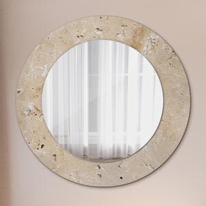 Specchio rotondo stampato Pietra naturale fi 50 cm