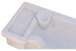 Lavandino in marmo bianco L114xPR45xH18 cm