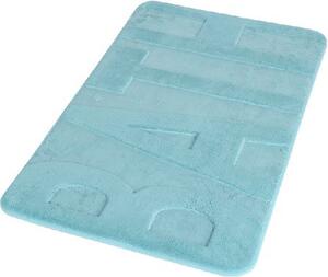 Idro Bric Tappetino Bagno 40 x 75 cm scritta Bath colore Azzurro - TABA4575AZ