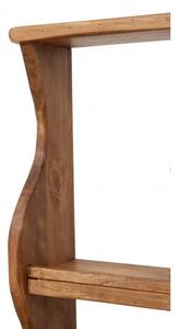 Piattaia in legno massello di tiglio finitura naturale L53xPR20xH68 cm. Made in Italy