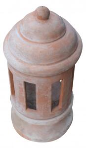 Lanterna in terracotta toscana 100% Made in Italy interamente Lavorata a Mano L30XPR30XH68 CM