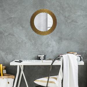 Specchio tondo con decoro Ornamento greco fi 50 cm