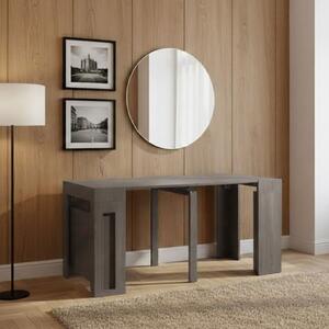 DecHome Tavolo Consolle Allungabile 3 metri Ingresso Design Moderno 45/96/147/198/249/300 x 90x75h cm colore Taupe