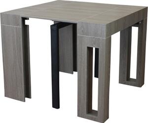 DecHome Tavolo Consolle Allungabile 3 metri Ingresso Design Moderno 45/96/147/198/249/300 x 90x75h cm colore Taupe