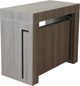 DecHome Tavolo Consolle Allungabile 3 metri Ingresso Design Moderno 45/96/147/198/249/300 x 90x75h cm colore Taupe