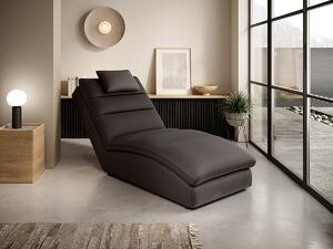 Chaise longue Pantelleria poltrona relax - Tessuto marrone scuro