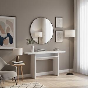 Terraneo Tavolo Consolle Allungabile Ingresso Design Moderno 120x35/70x75h cm colore Bianco