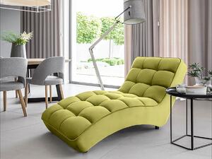 Chaise longue Cortina poltrona divano relax - Tessuto verde chiaro