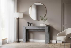 DecHome Tavolo Consolle Allungabile Ingresso Design Moderno con 4 Prolunghe Dimensioni 78,5-252x54x78 cm colore Cemento