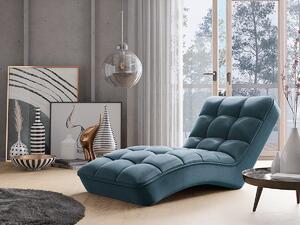 Chaise longue Cortina poltrona divano relax - Tessuto azzurro
