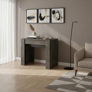 DecHome Tavolo Consolle Allungabile Ingresso Design Moderno con 4 Allunghe Dimensioni 90-237,5x51,6x76,6 cm colore Ossido