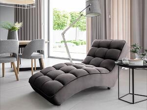 Chaise longue Cortina poltrona divano relax - Tessuto nero