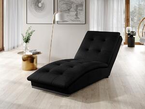 Chaise longue Cervinia poltrona divano relax - Tessuto nero