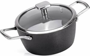 MONETA Tegame a Induzione Antiaderente in Alluminio 28 cm Rivestimento Finegres colore Grigio - Armonia