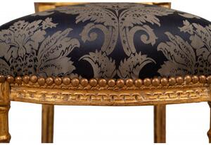 Sedia poltrona stile francese Luigi XVI in legno massello di faggio