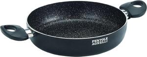 Pentole Agnelli Tegame Antiaderente in Alluminio 2 Manici cm 24