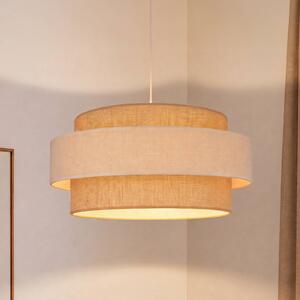 Lampada a sospensione Space Duolla, Crema / Ambra, Camera da letto, Tessuto / Stoffa / Seta, Giovanile, Lampada a sospensione