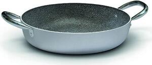 BALLARINI Tegame Antiaderente in Alluminio 2 Manici cm 32 Rivestimento Kera Stone colore Alluminio e Nero - Serie 2800