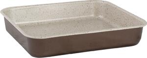 Pentalux Teglia Forno per Pizza Antiaderente Quadrata in Alluminio Puro 35 x 35 cm - Rustic Line