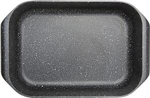 Risoli Teglia Forno Antiaderente Rettangolare in Alluminio Rivestimento in Granito 40 x 25 cm colore Nero - Plus