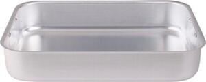 Pentole Agnelli Teglia Forno Lasagnera Rettangolare in Alluminio 45 x 30 cm colore Argento - Family Cooking
