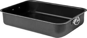Pentalux Teglia Forno Lasagnera Antiaderente Rettangolare in Alluminio Puro 40 x 31 cm colore Nero - Black Line