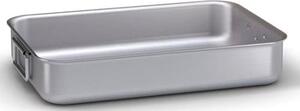 BALLARINI Teglia Forno Rostiera Alta Rettangolare in Alluminio Puro 25 x 18 cm colore Argento