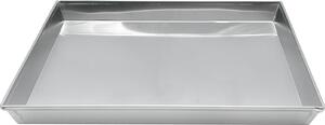 Pentole Agnelli Teglia Forno per Pizza Rettangolare in Alluminio 40 x 30 cm colore Argento - Pasticceria