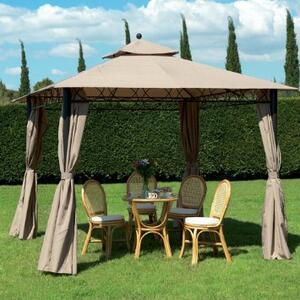 Giardini del Re Teli per Gazebo 3x3 mt Set 4 Teli Laterali Colore Bianco - Eden