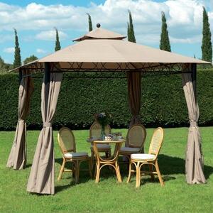 Giardini del Re Teli per Gazebo 3x3 mt Set 4 Teli Laterali Colore Bianco - Eden