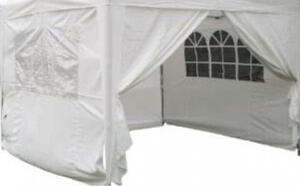 VivaGarden Teli Laterali per Gazebo Professional 2 X 3 in Poliestere colore Bianco - GA802032