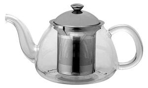 ILSA Teiera in Vetro Borosilicato e Acciaio Inox 18/10 1 Litro