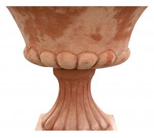 Vaso coppa in Terracotta 100% Made in Italy interamente Lavorata a Mano