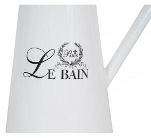 Brocca in porcellana bianca decorata "Le Bain Paris"
