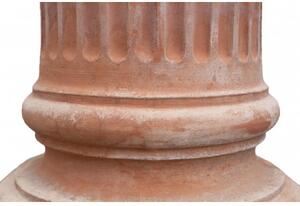 Colonna ionica in terracotta di galestro 100% Made in Italy interamente Lavorata a Mano
