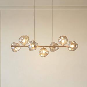 Lampada a sospensione Lava TK Lighting, dimmerabile, Crema / Ambra, Soggiorno / Sala da pranzo, Vetro, Moderno, Lampada a sospensione
