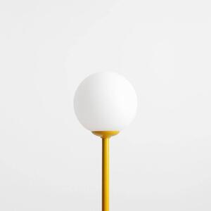 ALDEX Lampada da tavolo Joel, alta 35 cm, senape/bianco