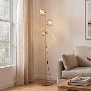 Lampada da terra Lava TK Lighting, Crema / Ambra, Soggiorno / Sala da pranzo, Vetro, Moderno, Lampada da terra