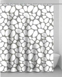 DecHome Tenda Doccia Stone In Vinile + Anelli cm 240x200