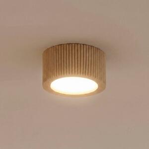Faretto da soffitto Eve, altezza 4,5 cm, GX53, legno Eve TK Lighting, dimmerabile, Legno chiaro, Soggiorno / Sala da pranzo, Legno, Moderno, Downlight
