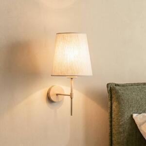 Applique da parete Elizabeth TK Lighting, dimmerabile, Crema / Ambra, Soggiorno / Sala da pranzo, Tessuto / Stoffa / Seta, Moderno, Applique