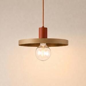 Lampada a sospensione Sila TK Lighting, dimmerabile, Crema / Ambra, Soggiorno / Sala da pranzo, Metallo, Moderno, Lampada a sospensione