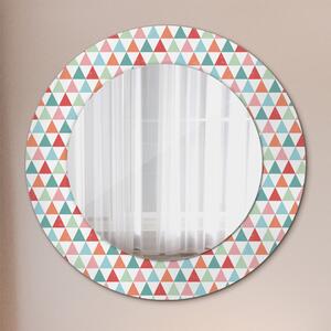 Specchio rotondo stampato Pattern geometrico fi 50 cm