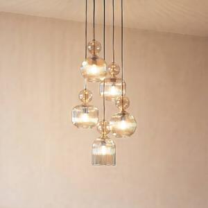 Lampada a sospensione Sophia TK Lighting, dimmerabile, Alluminio / Grigio / Zincato, Soggiorno / Sala da pranzo, Vetro, Moderno, Lampada a sospensione